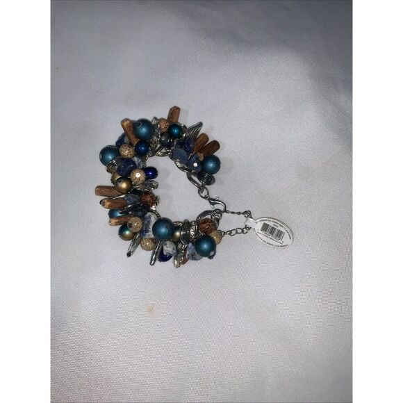 women's Sheerwater beach wear Bracelet multicolor natural beaded hand crafted. - Picture 2 of 13